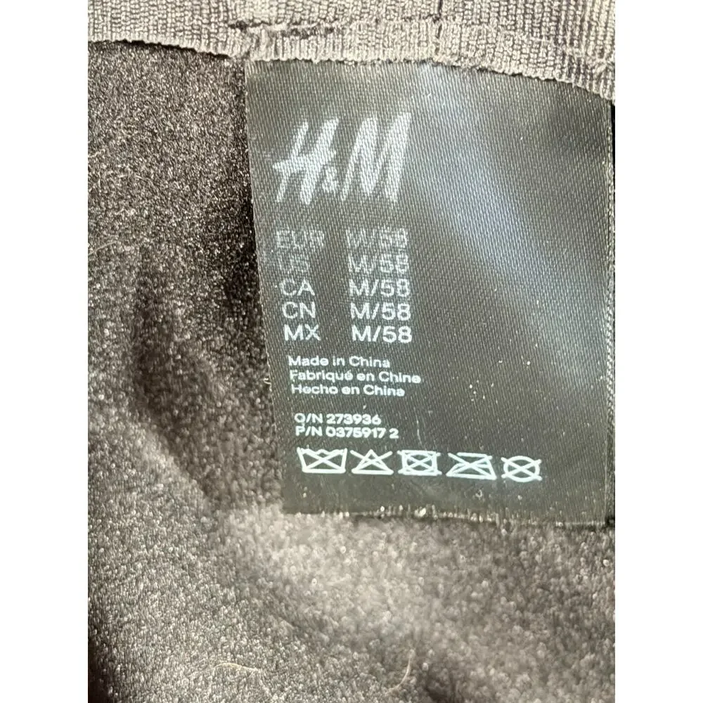 Men’s H&M Black wool felt fedora hat Size M/58